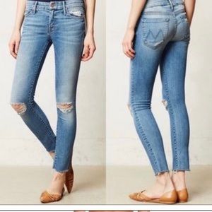 Mother Looker Ankle Fray Wild Thing Jeans. Size 28 free shipping